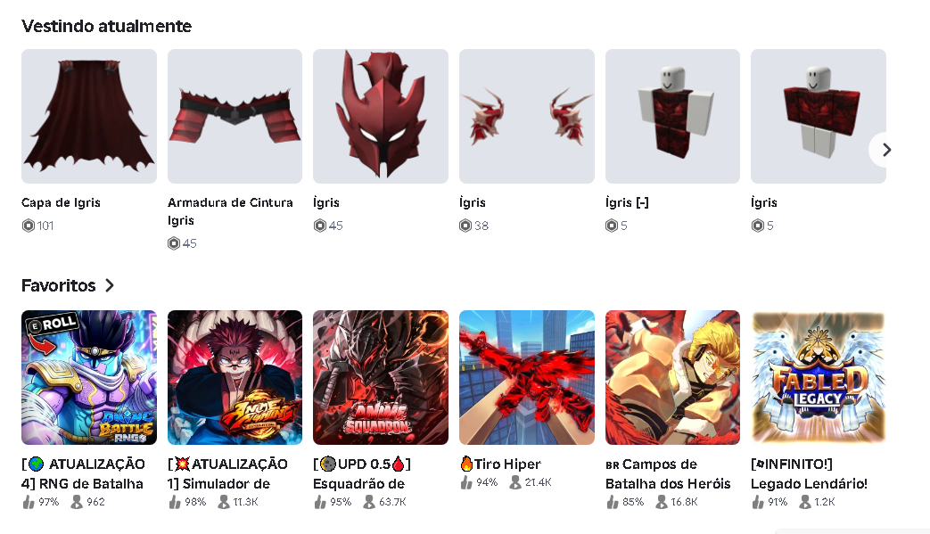CONTA ROBLOX Valor Desapego [LEIA A DESCRIÇÃO]