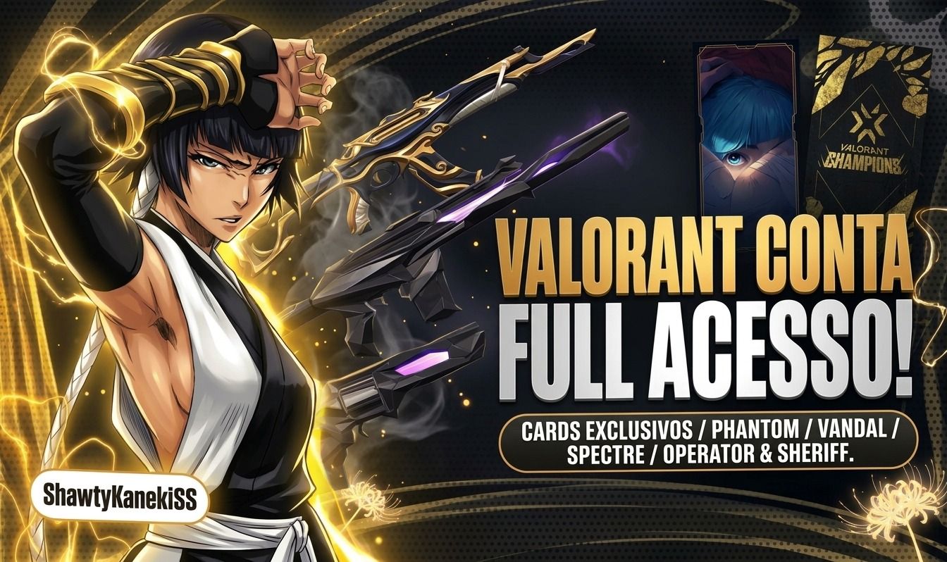 Valorant | Várias Skins Vandal/Phantom + Facas & Cards Exclusivos | Full Acesso
