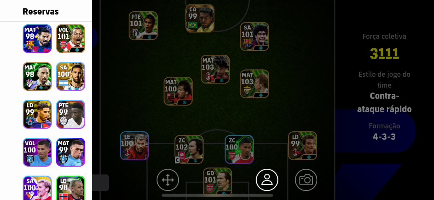 Conta Efootball Full Cartas