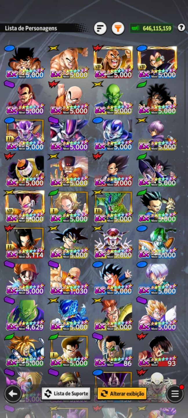 CONTA DE DRAGOMN BALL LEGENDS END GAME
