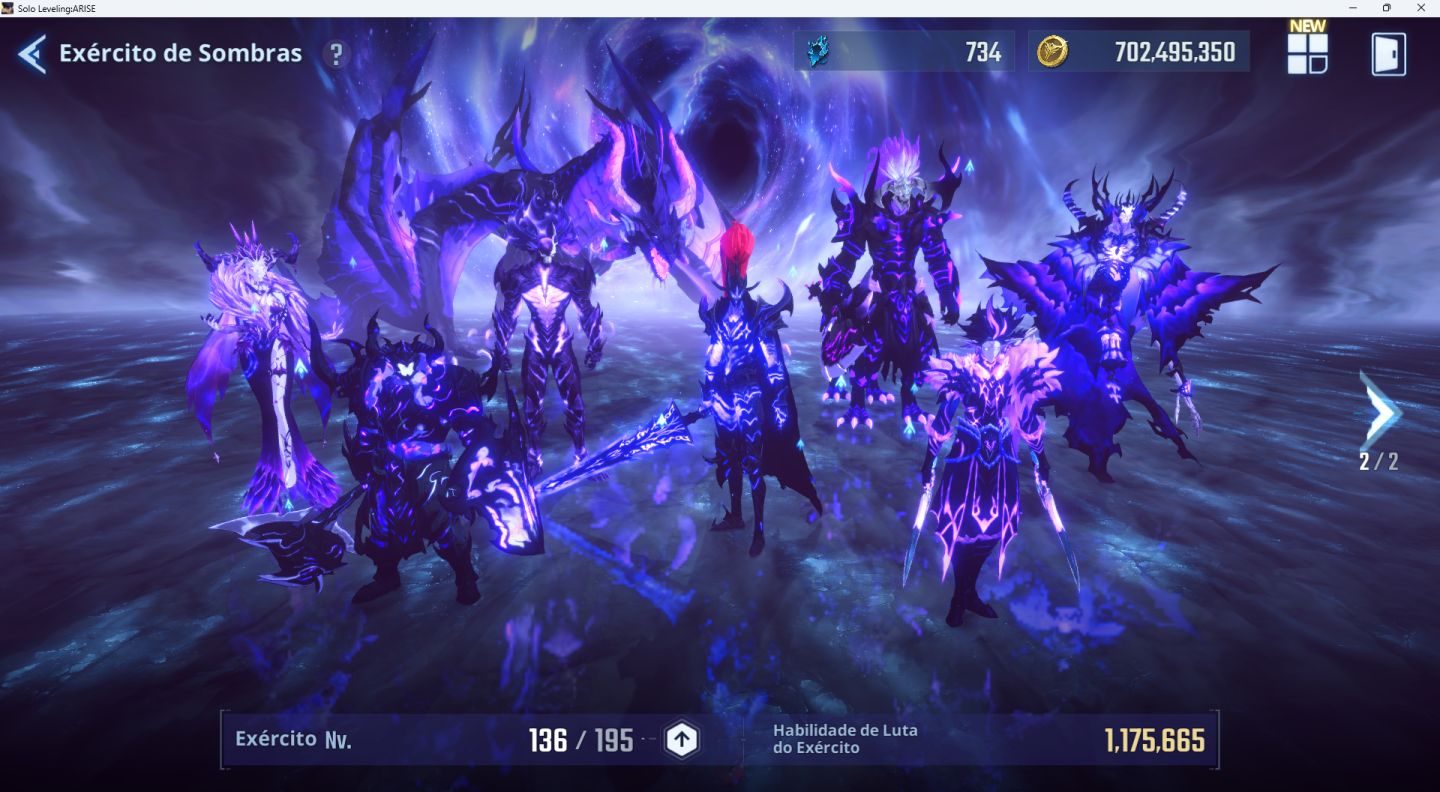 CONTA SOLO LEVELING: ARISE. LV 157, POWER 4kk600