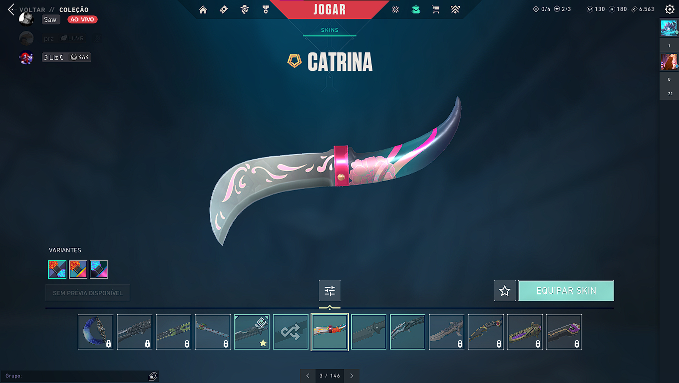 CONTA VALORANT COM SKINS BOAS (+R$600 GASTOS)