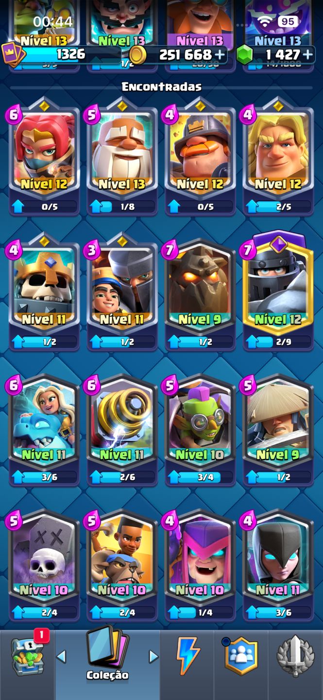 CONTA DE BRAWL STARS + CLASH ROYALE UPADAS