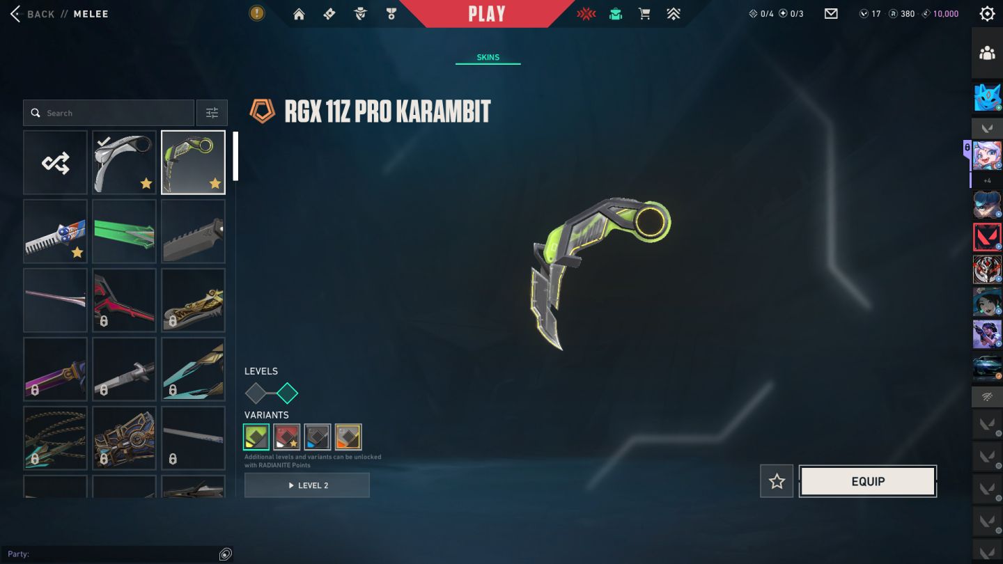 Promoção! 1K Gastos Conta Valorant: 5 Facas + 4 Vandals + 2 Phanthons