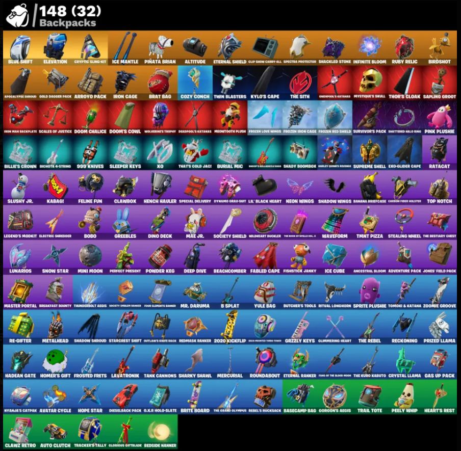 CONTA DE FORTINITE PRA IR RAPIDO COM 98 SKINS C/ BLUE STRIKER CALAMITY E MUITO++