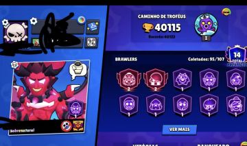 Conta Brawl Stars ultra gemada com quase todos os brawlers!!!