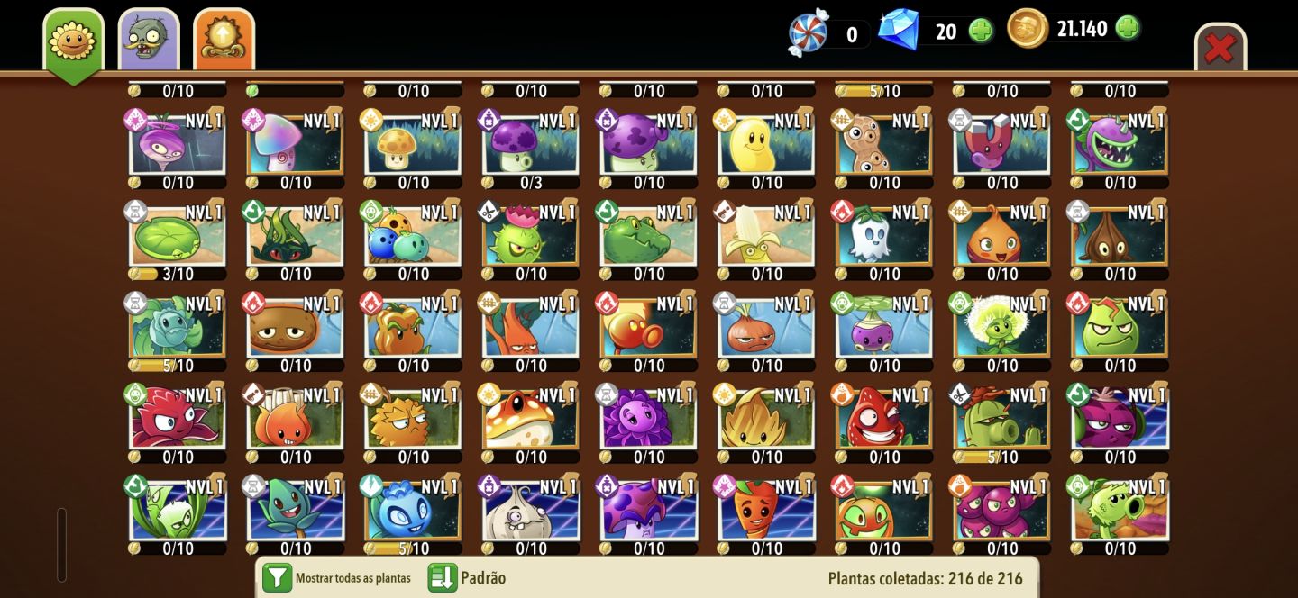 Plantas vs zumbis todas as plantas desbloqueadas - não é apk