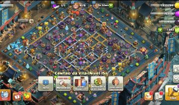 DUAS CONTAS CV 15 CLASH OF CLANS
