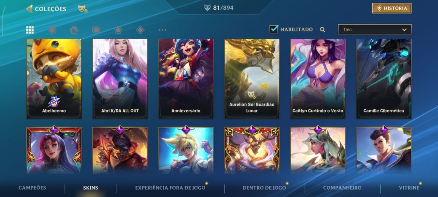 CONTA ESMERALDA | 81 SKINS | JINX MÍTICA | TRYNDA S1 | 8 LENDÁRIAS