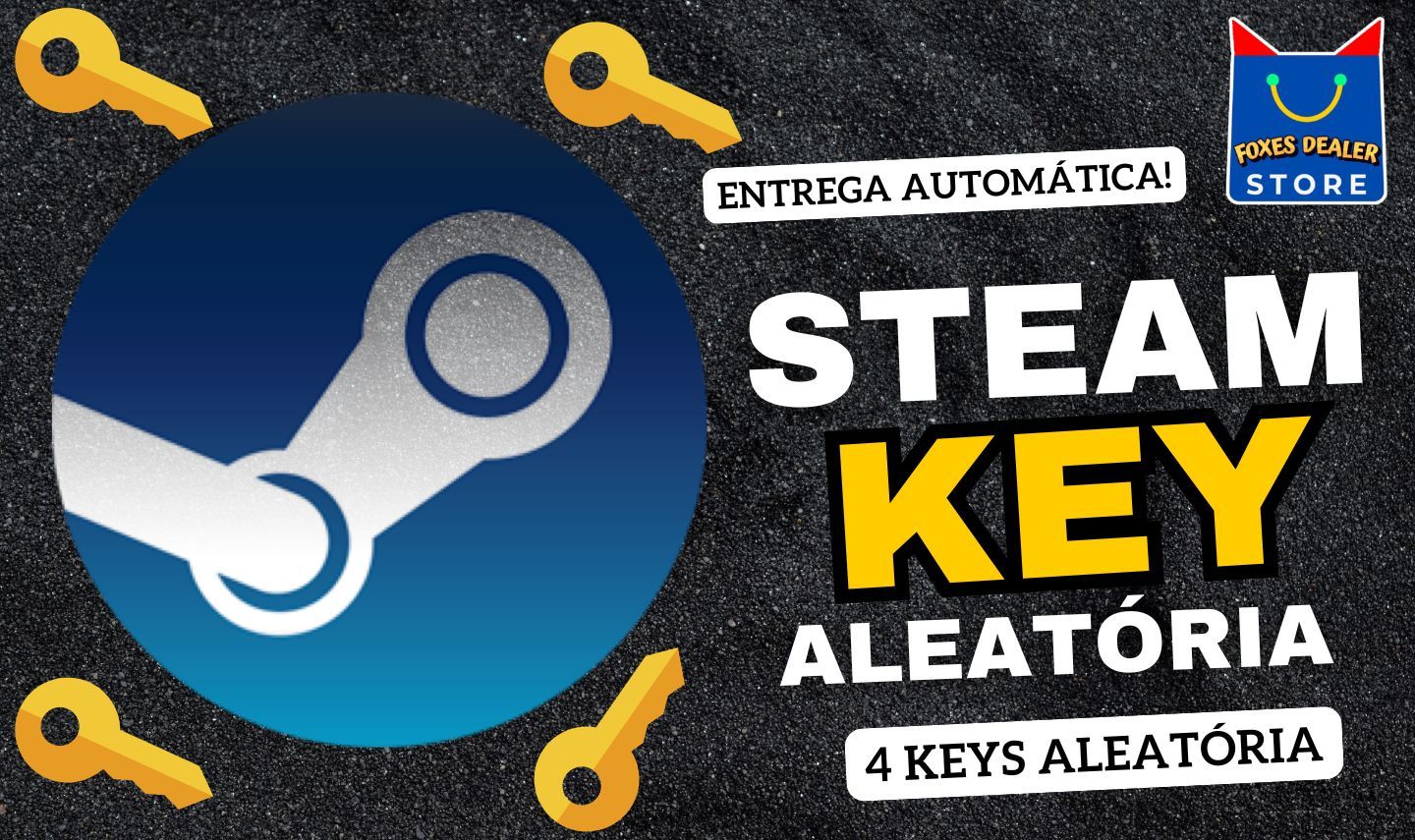 4 KEYS ALEATÓRIAS STEAM!