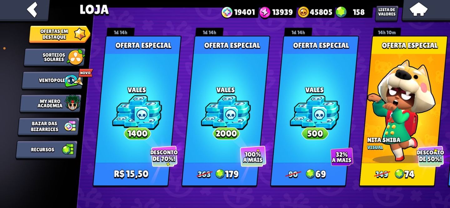 CONTA DE BRAWL STARS[25197 troféus+ rank max:mítico 1]