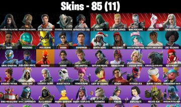 CONTA FORTNITE COM 85 SKINS EMPERADOR/KENDO/YOO-MI/BONES/FELINA/CAPER
