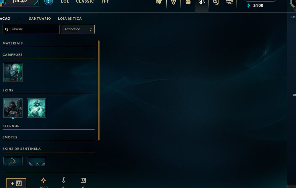 Conta lv 39 c/3skin c/2 frag skin