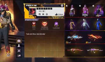 Conta de FF Full Com Muitos Passes + Armas Evo Full!