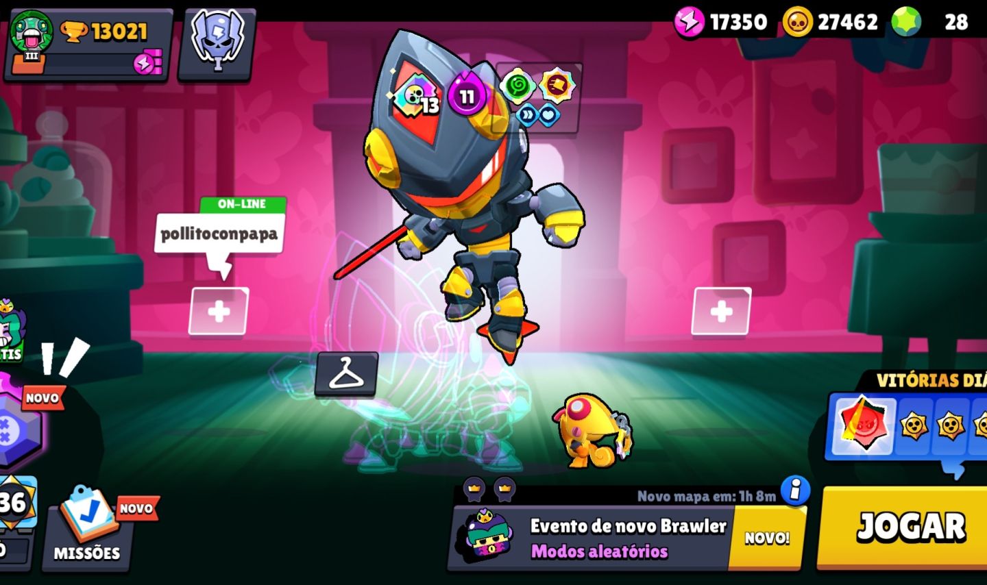 Brawl Stars | Conta com Skin Edgar Noturno
