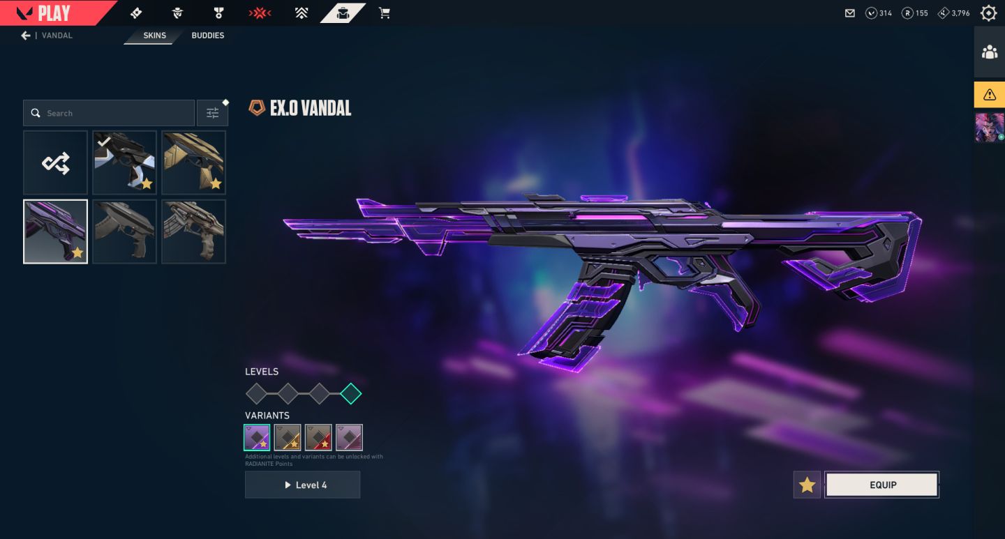 CONTA VALORANT - MUITAS SKINS - R$500 GASTOS