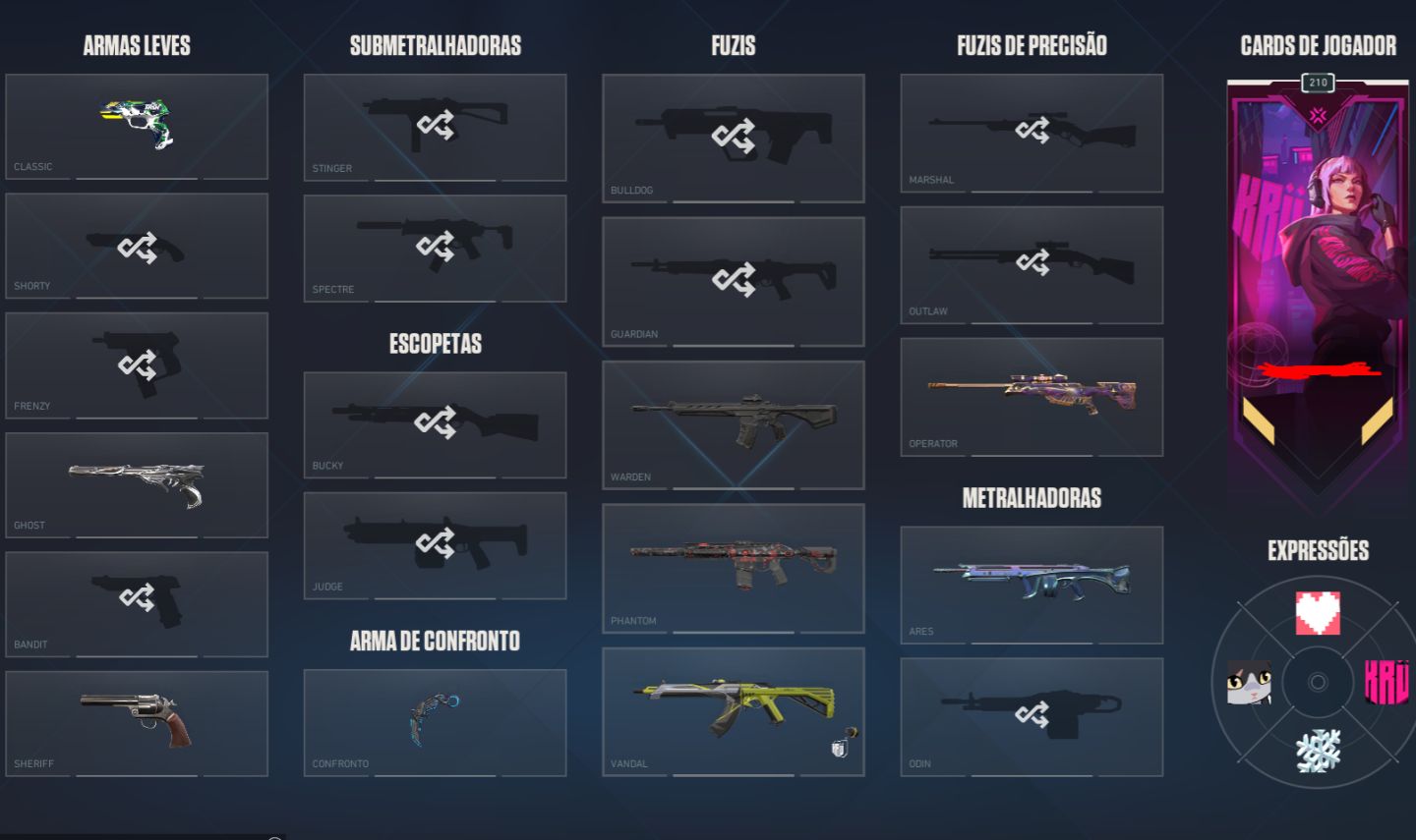 CONTA VALORANT VARIAS SKINS, FULL ACESSO