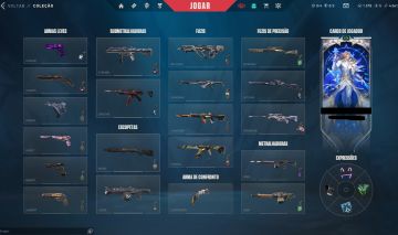 Conta Full Acesso END GAME Valorant Todas as Skins de VP do JOGO 50k+ gasto