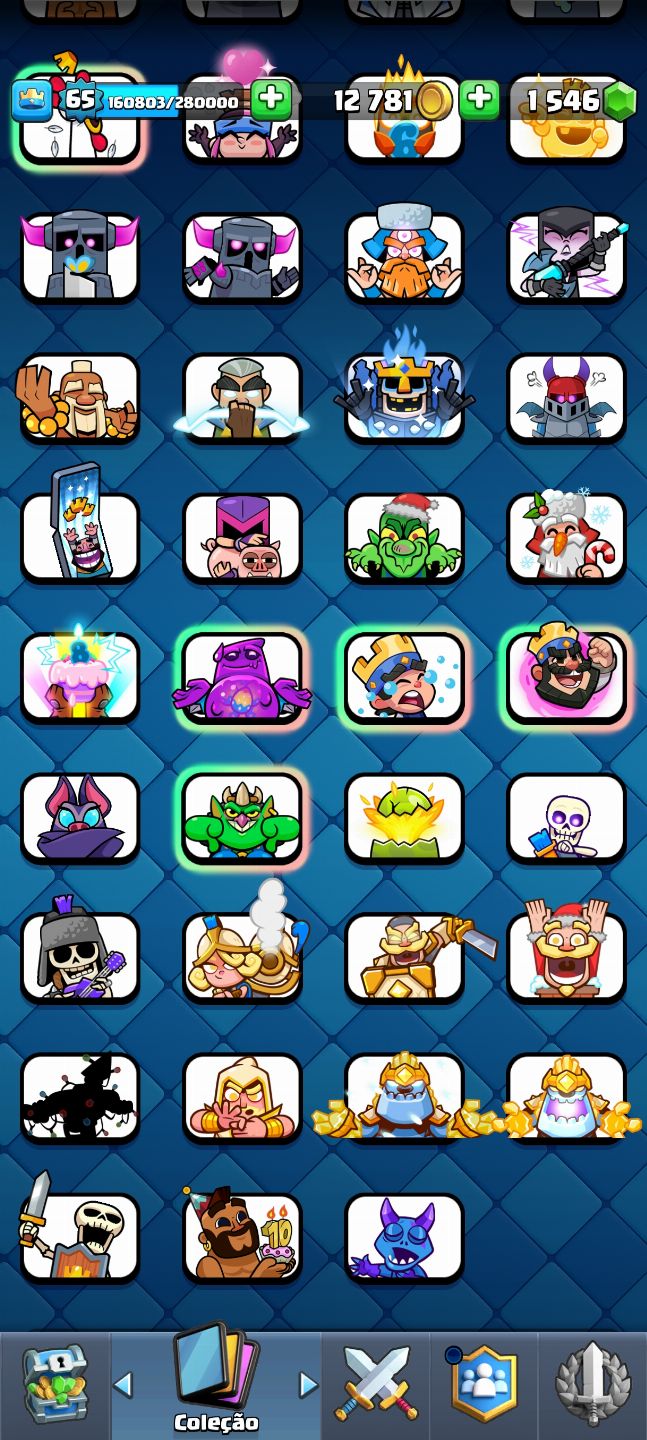 CONTA CLASH ROYALE - MUITAS CARTAS MAXIMIZADAS + ITENS RAROS