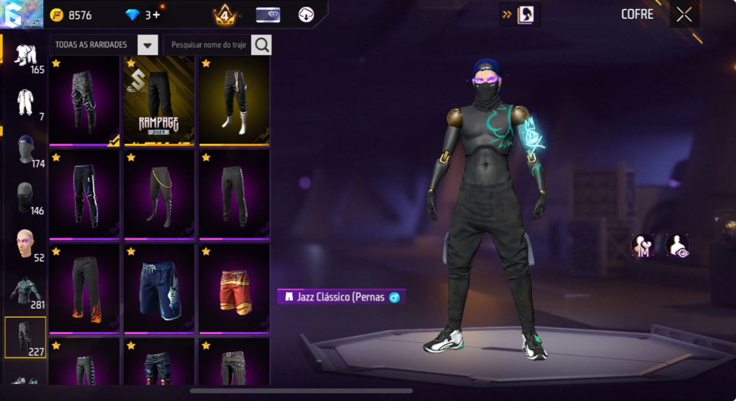CONTA DE FREE FIRE | SUPER GEMADA | TANTAS ROUPAS Q N COUBE | FULL ATT PROMOÇÃO