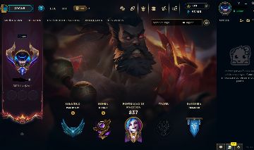CONTA PLATINA 1 - CRIADA EM 2014 - 237 SKIN - FULL CHAMP - 100% SEGURA!