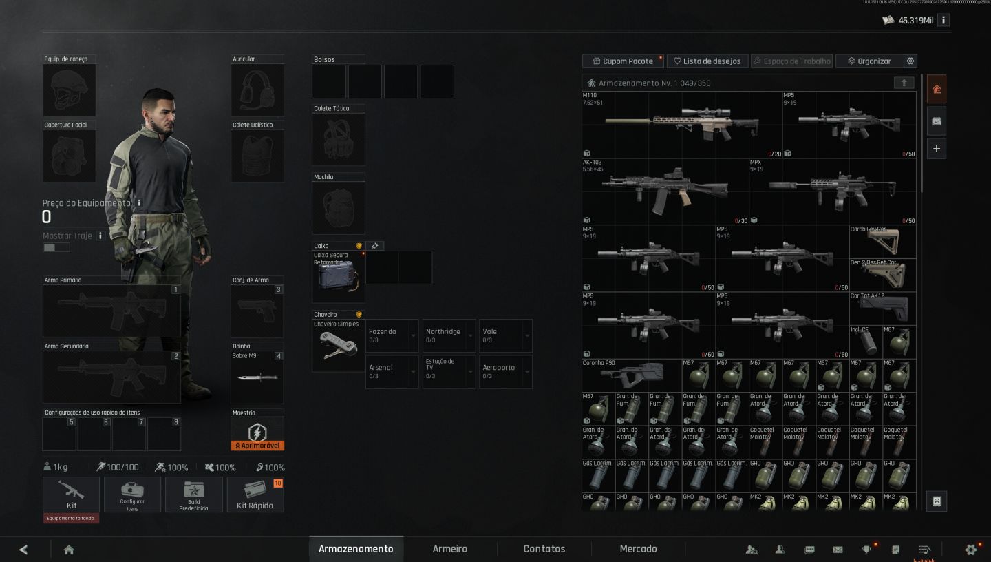 Conta 13- conta arena breakout -PC- 52m basicamente tudo em KOEN- 45m em KOENS