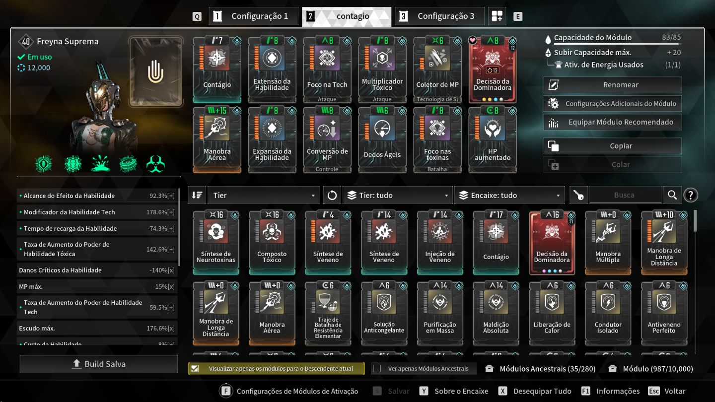 CONTA ENDGAME THE FIRST DESCENDANT | RANK 28 - 13 DESCENDANT FULL BUILD