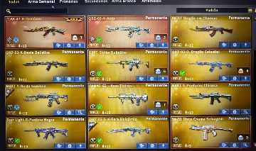 Conta Major General | | 46 VIPs (AK Demônio + QBZ Anjo + Armas Full Evolução)