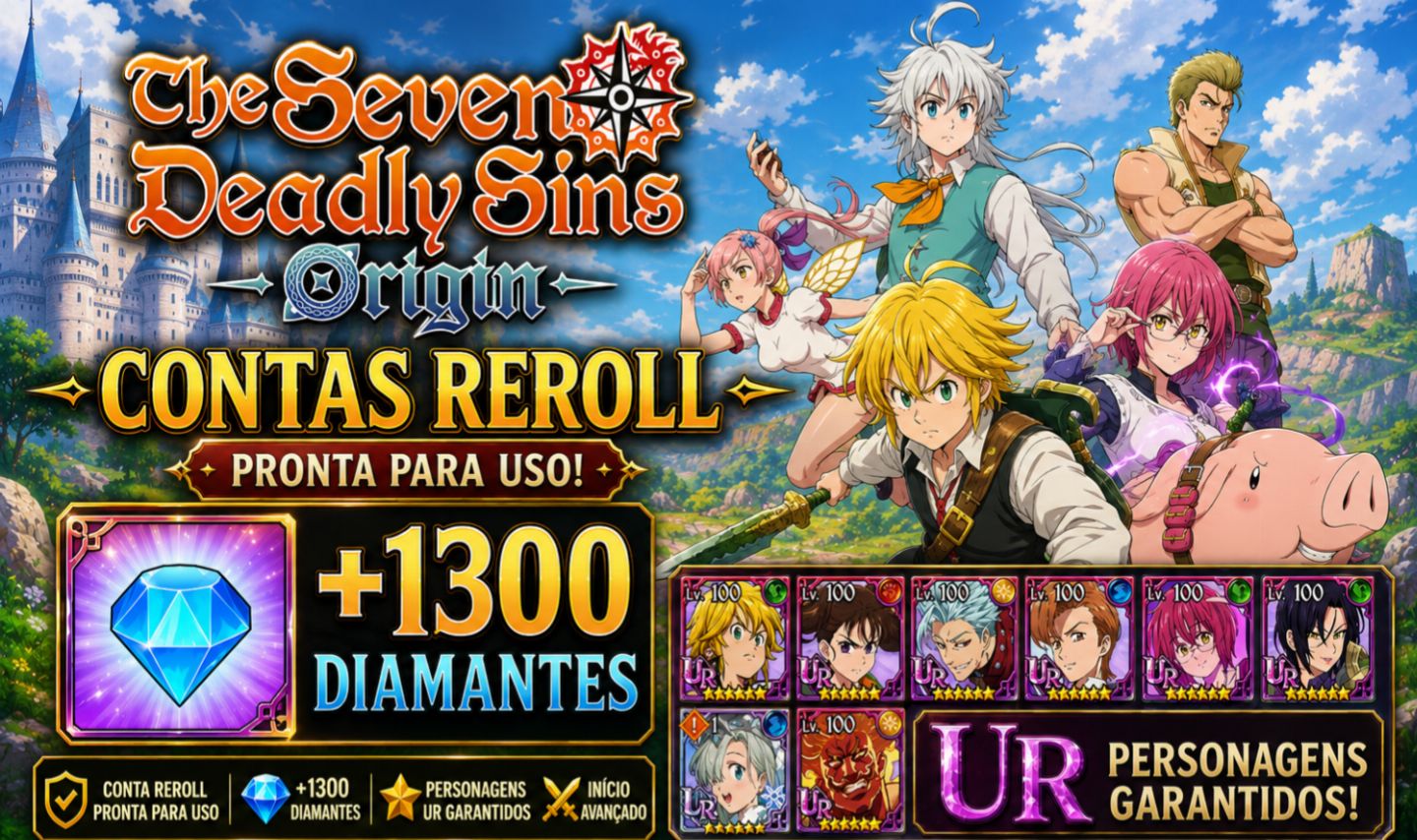 Contas Reroll Seven Deadly Sins Grand Cross 1300+ Diamantes