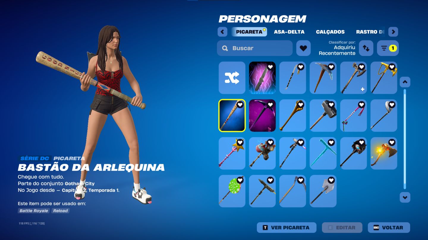 Conta de fortnite rara full season 3 com 145 skins