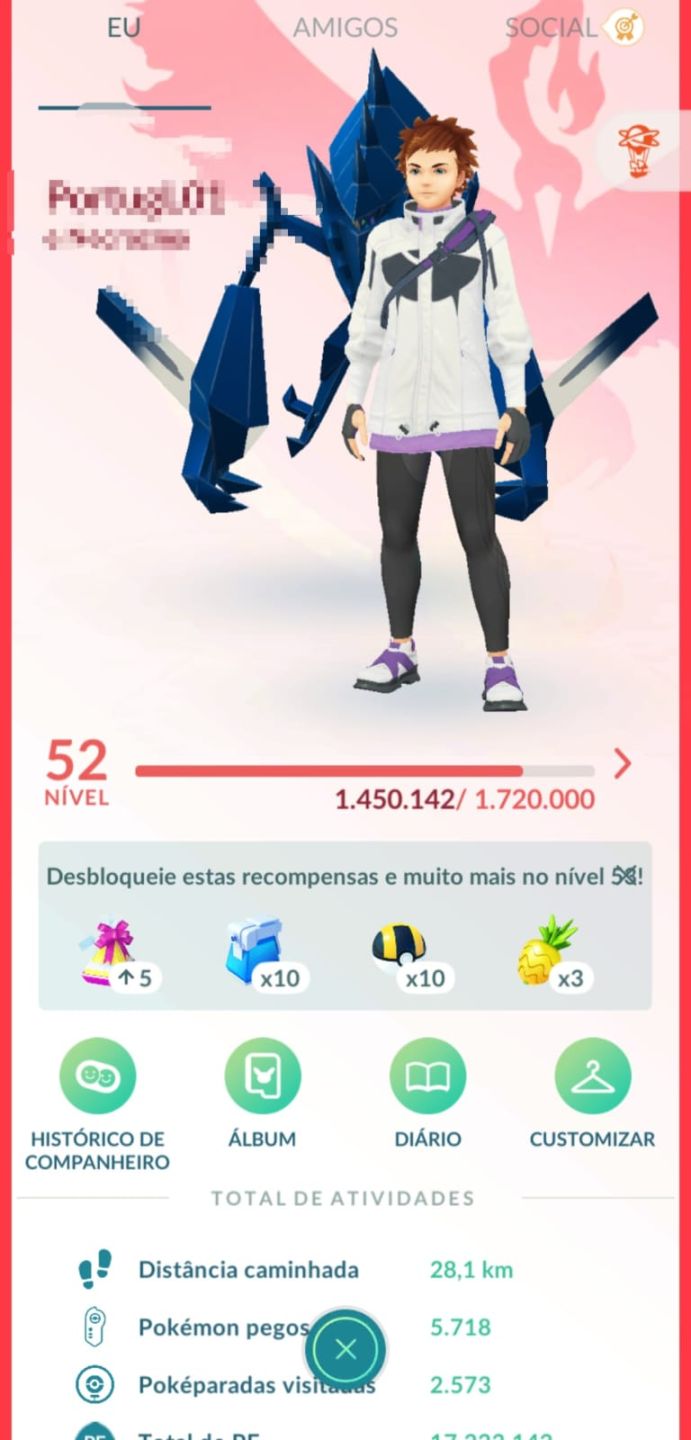 CONTA PREMIUM POKEMON GO - ENTREGA RAPIDA - MELHOR PREÇO DO SITE! - MEWTWO SHINY