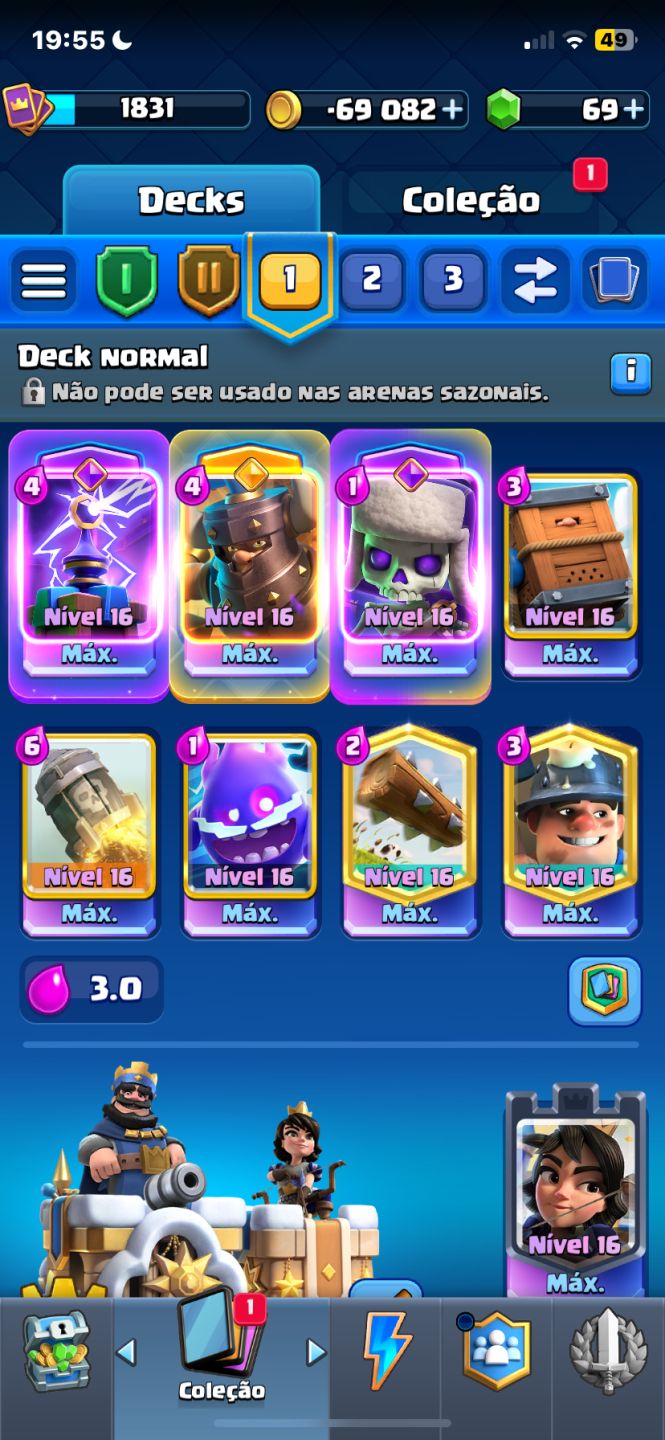 COMBO 3 CONTAS: BRAWL STARS + COC + CLASH ROYALE