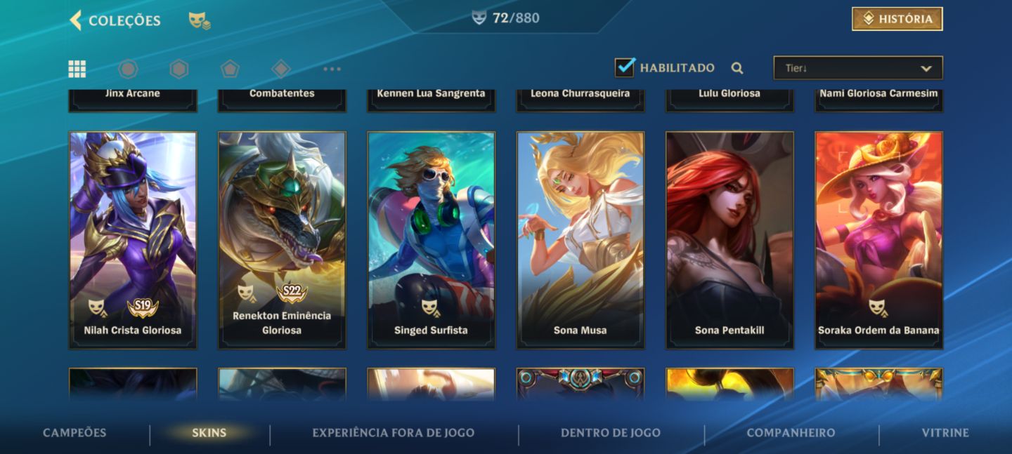 Conta mono xayah adc 72 SKINS