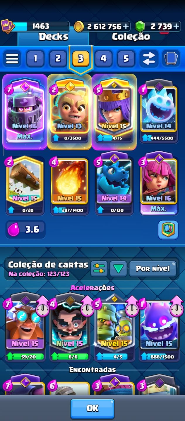 Conta de Brawl+Clash Royale