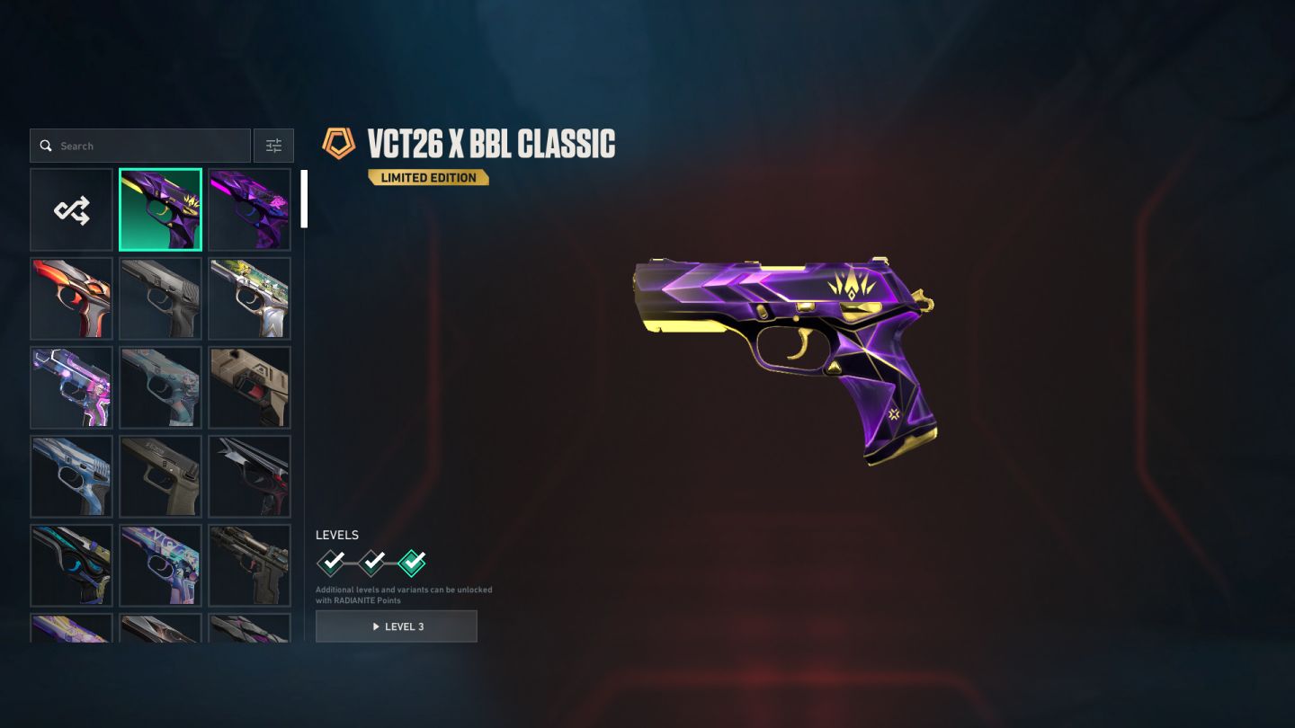 Conta de valorante cheia de skin e com vp