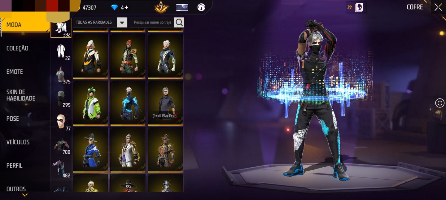 CONTA FREE FIRE (GEMADA)