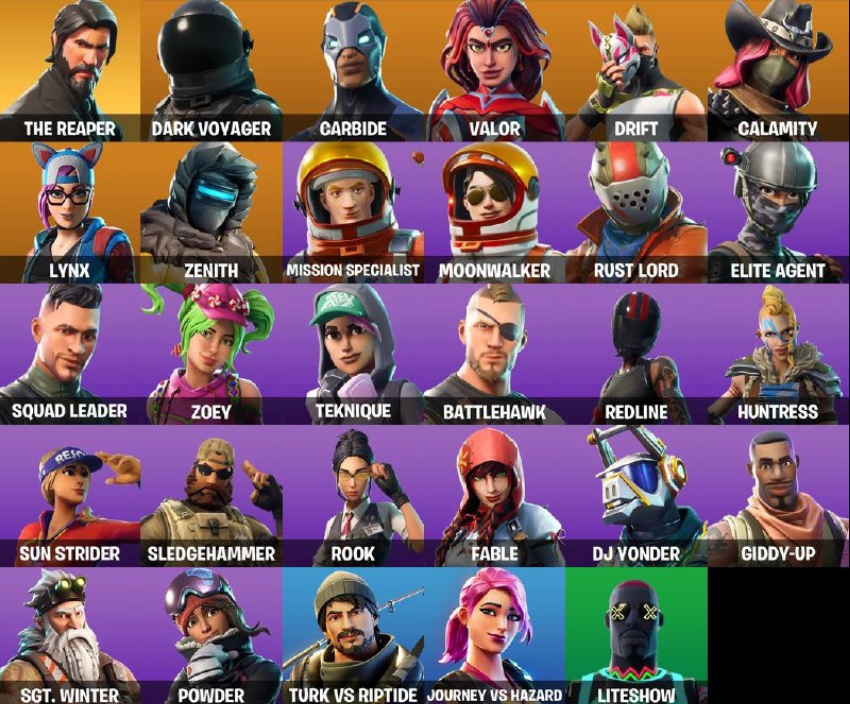 CONTAS DE FORTNITE COM PASSES OG DO CAPÍTULO 1 (MENORES PREÇOS)
