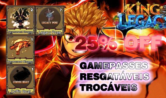 (25% OFF!) KING LEGACY- MAGMA PERMANENTE POR 45!!