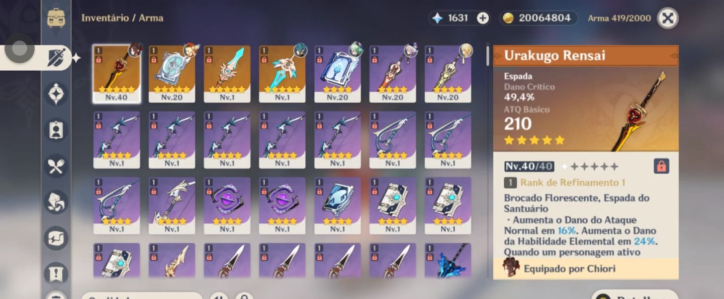 ANVIER/EMAIL LIVREASIA-CHIORI+BIS+KLEE+QIQI+3 ARMA T5+1.6K GEMAS+25 GIROS