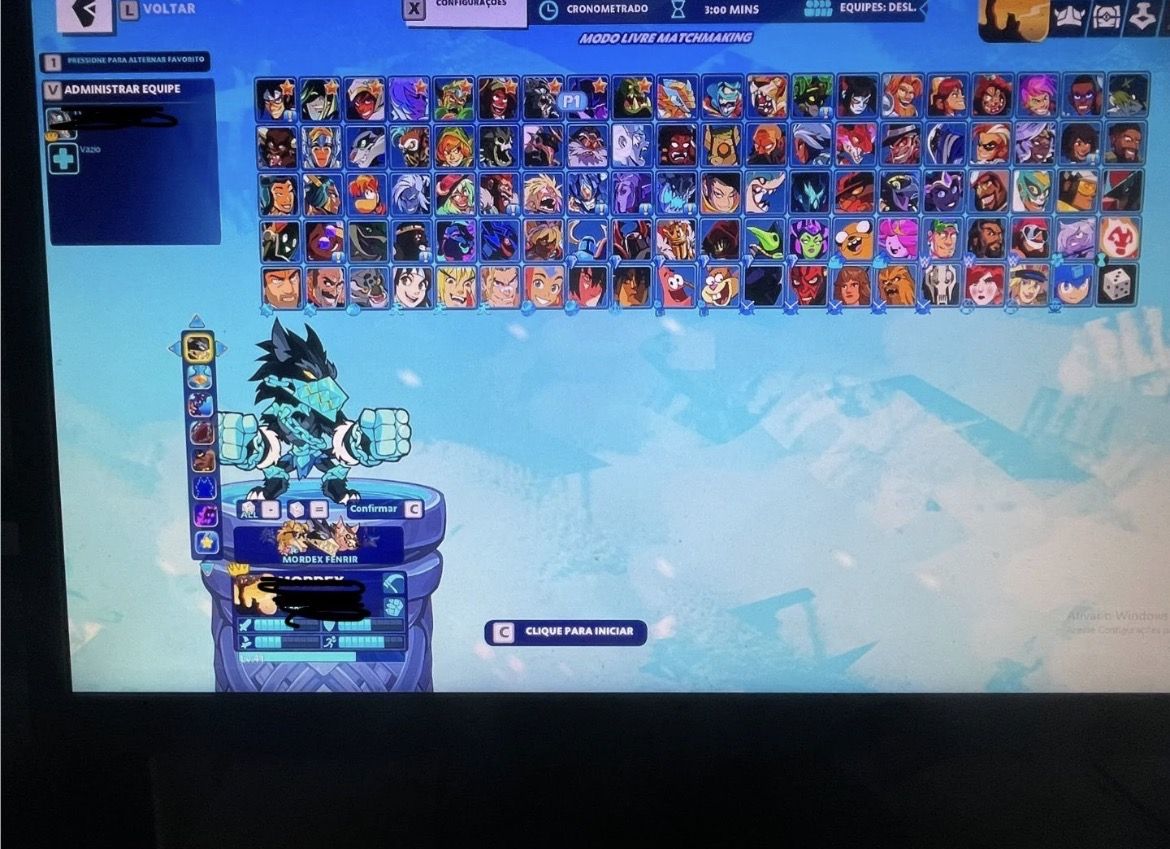 Conta Brawlhalla Muita Skin e Crossover Conta Playstation Acompanha Tudo
