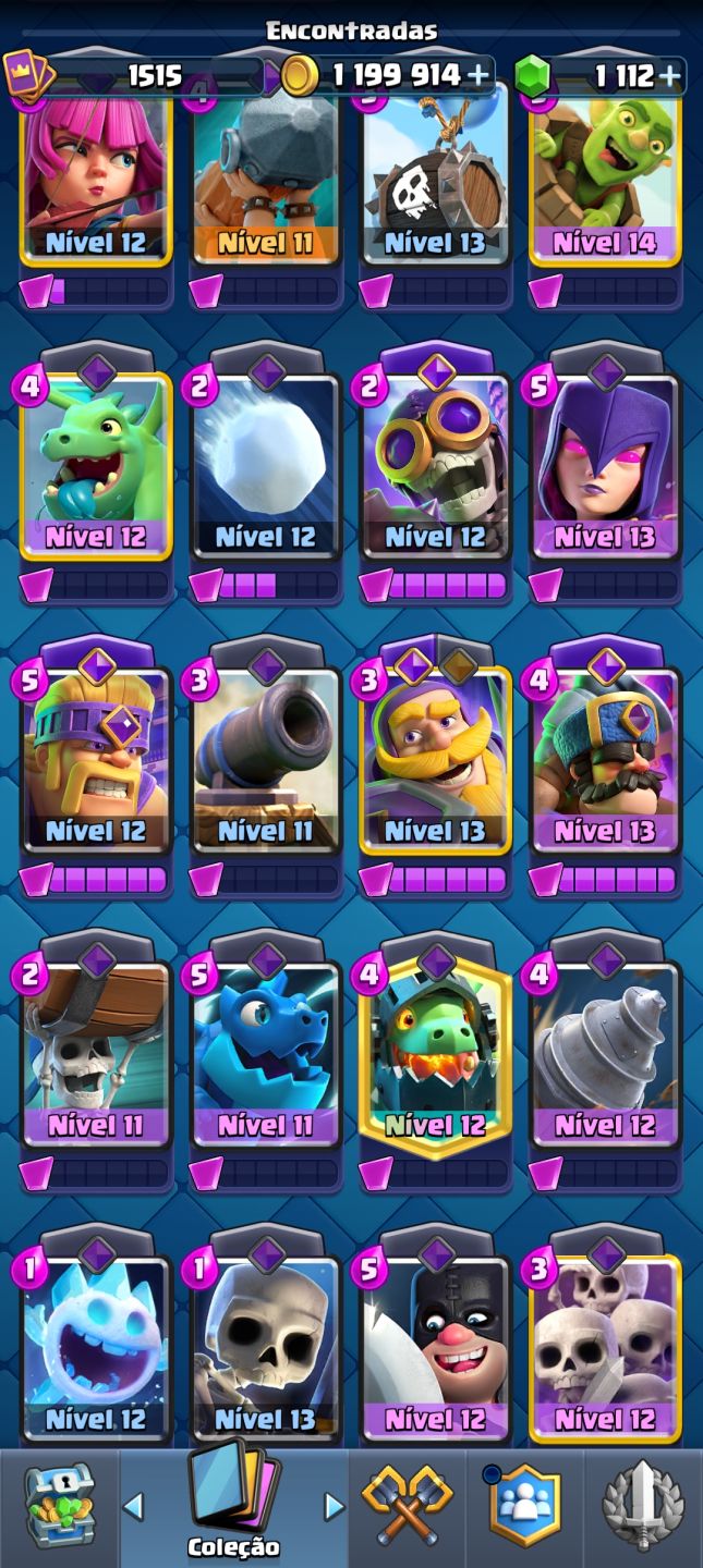 Conta de clash royale muito boa mais de 8k de trofeús,inclui uma conta de brawl
