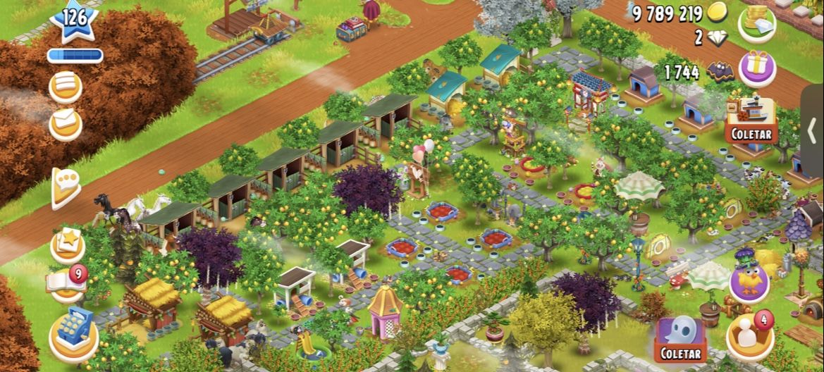 CONTA INCRIVEL HAY DAY | LVL 126 | TODAS AS MAQUINAS + 9.8 MILHOES DE MOEDAS