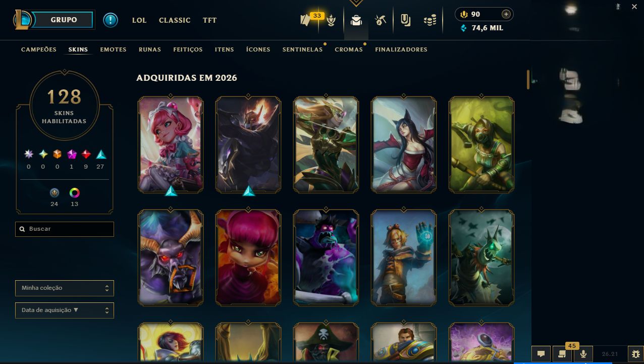 Conta Valorant Ex Radiante e League Of Legends 128 SKins