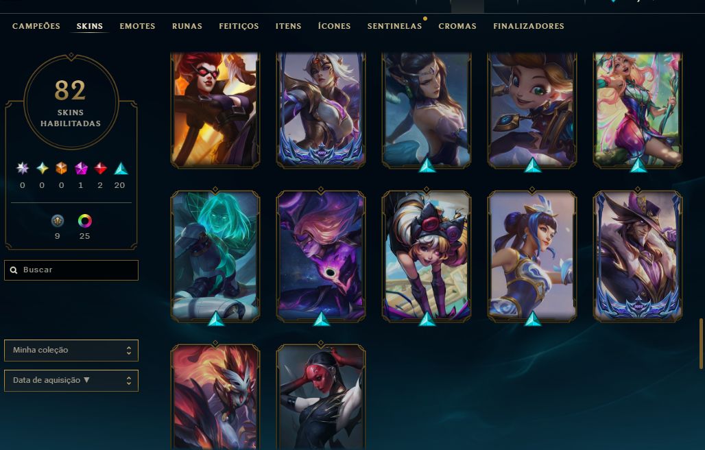[Entrega Automática] Lol Platina, 82 Skins, 73K Ea, Todos Campeões, Lvl 187