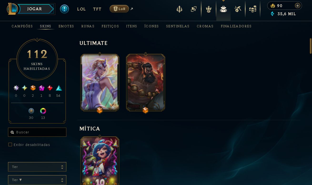 Conta League of Legends [PRATA] - [todos os campeos] - LUX elementalista