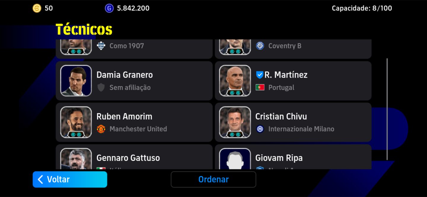 Conta efootball + 2220 de força completa