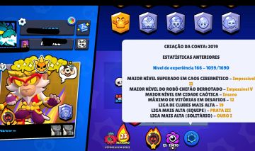 CONTA BRAWL STARS FULL 11 + 80 HIPERCARGAS