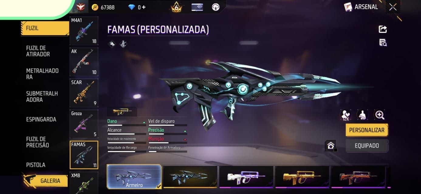 CONTA FREEFIRE - SUPER RARA- DINO VERDE - MANCHETE FOGO - LV 73