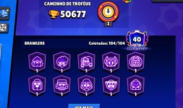 [VETERANA] Conta Brawl Stars 67 HIPERCARGAS 359 PINS COLECIONADOR 19 SKINS ELITE