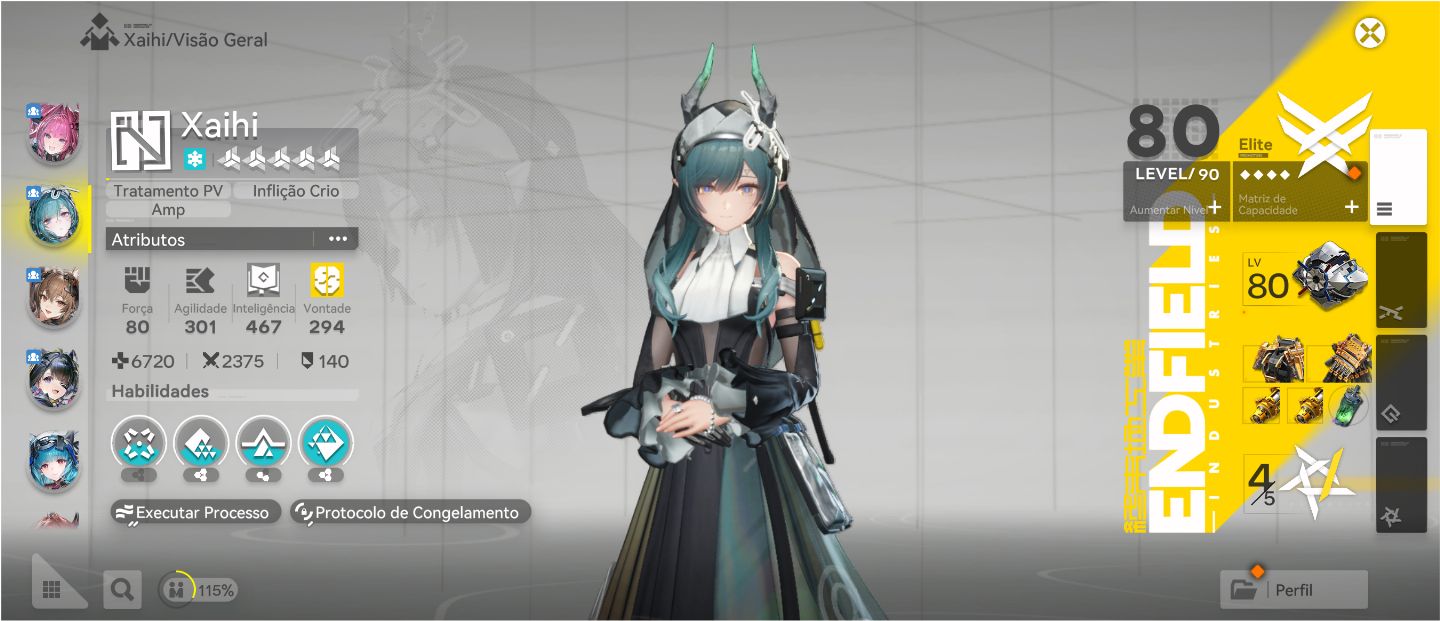 Conta ENDGAME Arknights TIME YVONE